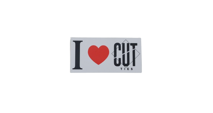 I LOVE CUT TIES Bumper Sticker