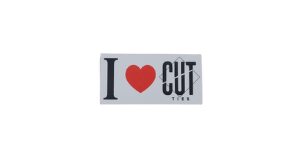 I LOVE CUT TIES Bumper Sticker